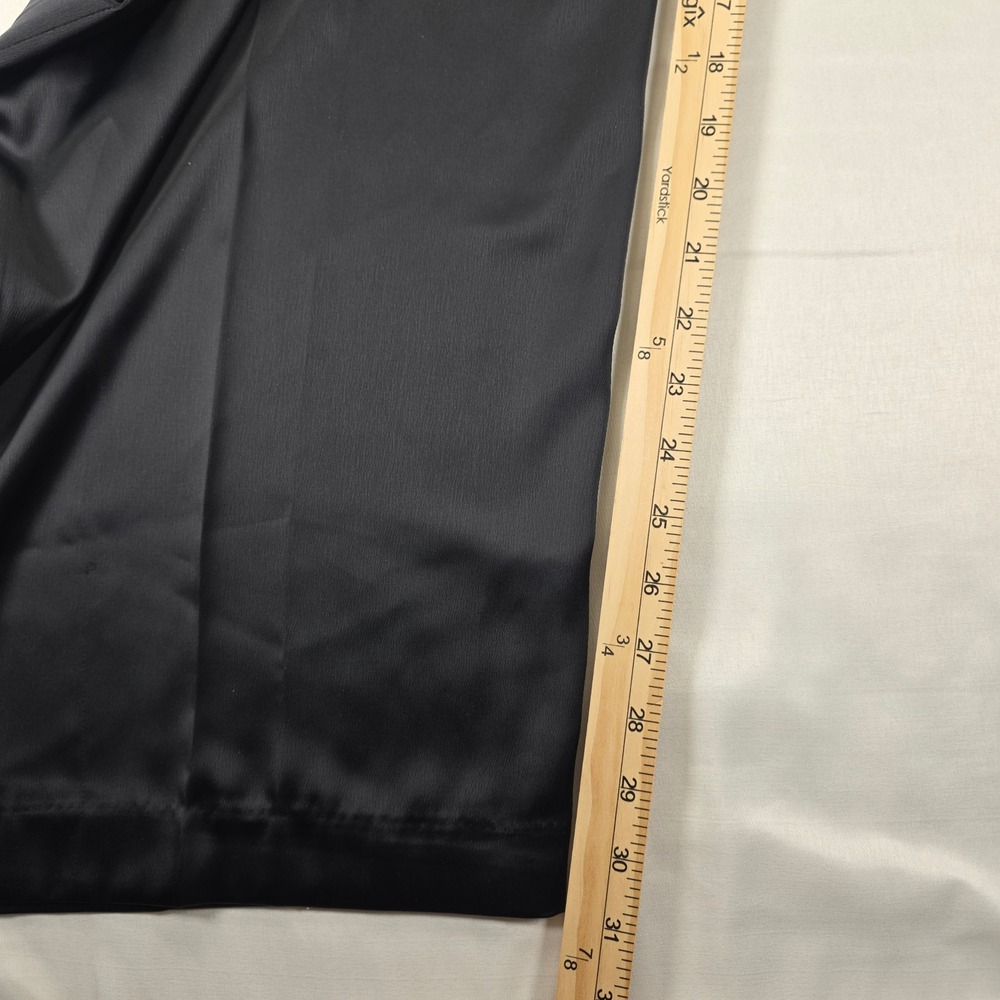 The Limited Women 3X Black Satin Wide Leg Dress Pants Elastic Back Waist H813 - Picture 5 of 7